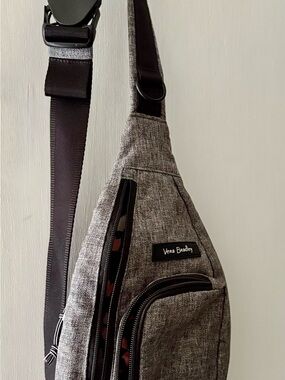 Vera Bradley Heathered Gray Sling Belt Bag